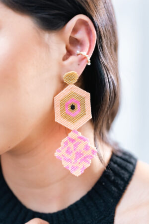 Aretes Sunrise Tejido a Mano Dekoloving
