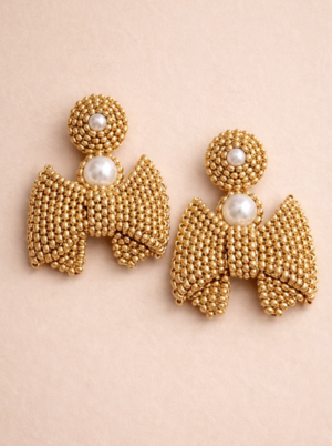 Aretes Lazo Perla