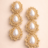 Aretes Perle tejidos a mano dekoloving