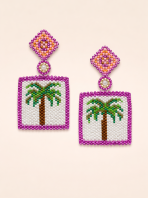 Aretes Playita tejidos Dekoloving