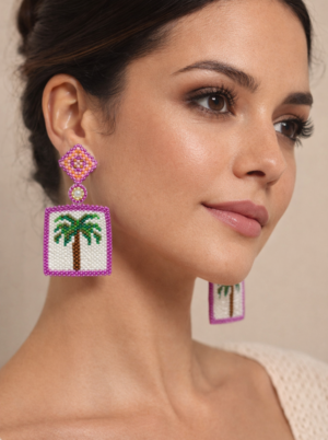 Aretes Playita Tejidos Dekoloving