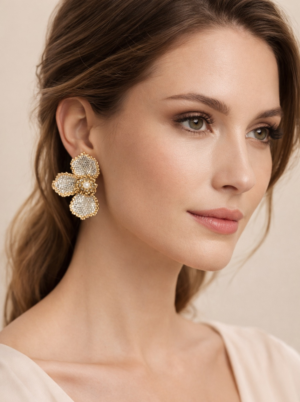 Aretes Magnolia Dekoloving tejidos